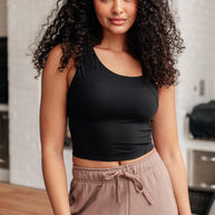Rae Mode Doing it For Me Asymmetrical Tank in Black-Athleisure-Ave Shops-[option4]-[option5]-[option6]-[option7]-[option8]-Shop-Boutique-Clothing-for-Women-Online