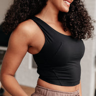 Rae Mode Doing it For Me Asymmetrical Tank in Black-Athleisure-Ave Shops-[option4]-[option5]-[option6]-[option7]-[option8]-Shop-Boutique-Clothing-for-Women-Online