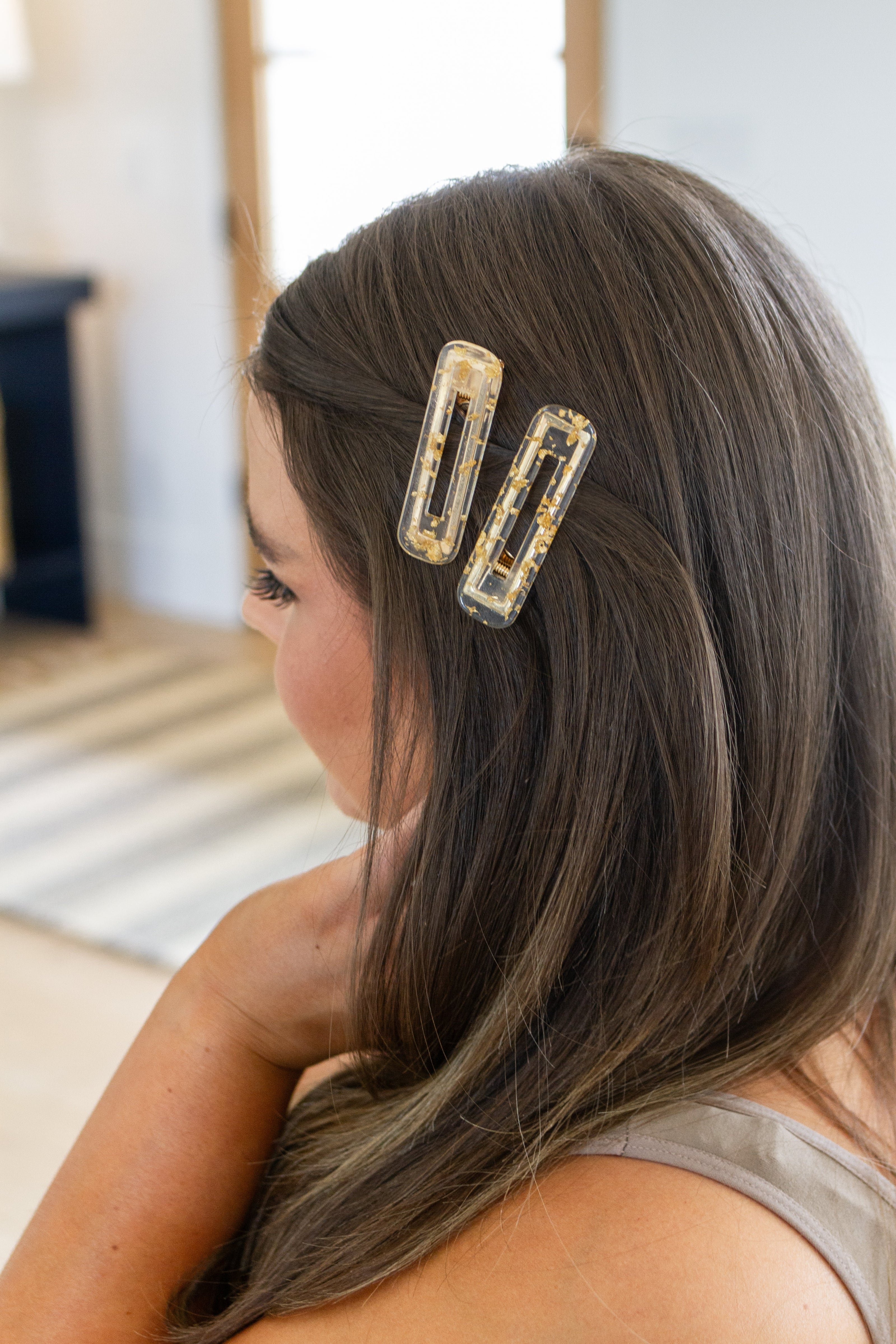 Double Trouble 2 Pack Hair Clip in Gold Leaf-Accessories-Ave Shops-[option4]-[option5]-[option6]-[option7]-[option8]-Shop-Boutique-Clothing-for-Women-Online
