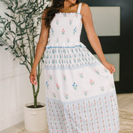 Eager Anticipation Mixed Print Midi Dress-Womens-Ave Shops-[option4]-[option5]-[option6]-[option7]-[option8]-Shop-Boutique-Clothing-for-Women-Online