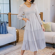 Easy Come, Easy Go Tiered Midi Dress-Dresses-Ave Shops-[option4]-[option5]-[option6]-[option7]-[option8]-Shop-Boutique-Clothing-for-Women-Online