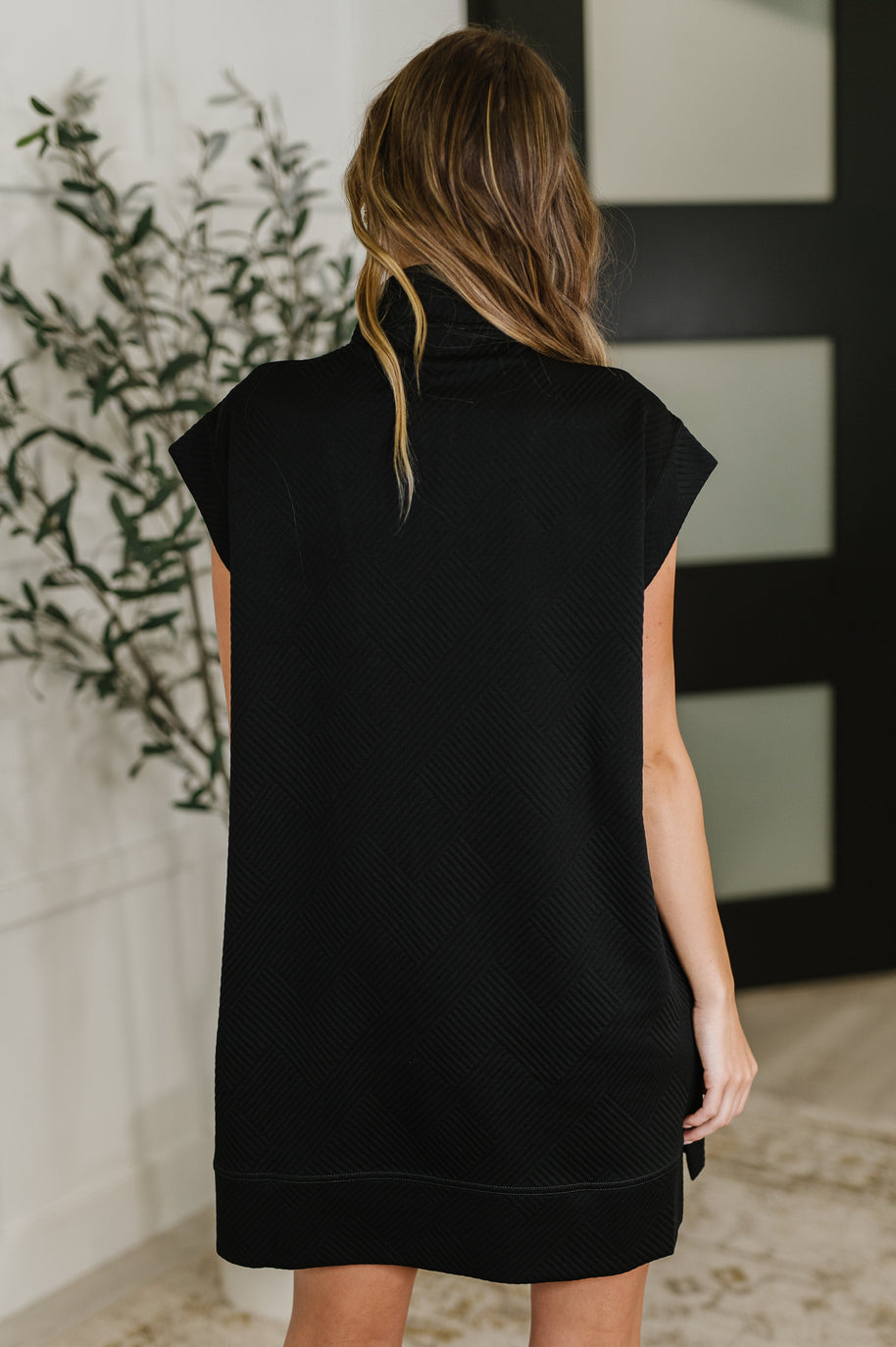 Zenana Easy Hustle High Neck Dress in Black-Womens-Ave Shops-[option4]-[option5]-[option6]-[option7]-[option8]-Shop-Boutique-Clothing-for-Women-Online