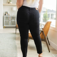 Judy Blue Edith Mid Rise Classic Slim Jeans in Black-Denim-Ave Shops-[option4]-[option5]-[option6]-[option7]-[option8]-Shop-Boutique-Clothing-for-Women-Online