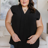 Elevate Everyday Blouse in Black-Tops-Ave Shops-[option4]-[option5]-[option6]-[option7]-[option8]-Shop-Boutique-Clothing-for-Women-Online