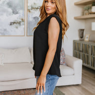 Elevate Everyday Blouse in Black-Tops-Ave Shops-[option4]-[option5]-[option6]-[option7]-[option8]-Shop-Boutique-Clothing-for-Women-Online