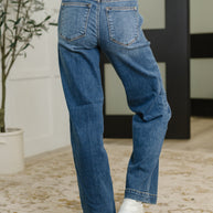 Elsie High Rise Double Button Wide Leg Jeans-Womens-Ave Shops-[option4]-[option5]-[option6]-[option7]-[option8]-Shop-Boutique-Clothing-for-Women-Online
