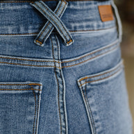 Elsie High Rise Double Button Wide Leg Jeans-Womens-Ave Shops-[option4]-[option5]-[option6]-[option7]-[option8]-Shop-Boutique-Clothing-for-Women-Online