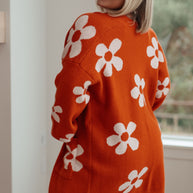 Enough Anyways Floral Cardigan in Burnt Orange-Layers-Ave Shops-[option4]-[option5]-[option6]-[option7]-[option8]-Shop-Boutique-Clothing-for-Women-Online