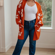 Enough Anyways Floral Cardigan in Burnt Orange-Layers-Ave Shops-[option4]-[option5]-[option6]-[option7]-[option8]-Shop-Boutique-Clothing-for-Women-Online