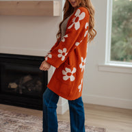 Enough Anyways Floral Cardigan in Burnt Orange-Layers-Ave Shops-[option4]-[option5]-[option6]-[option7]-[option8]-Shop-Boutique-Clothing-for-Women-Online