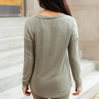 Essential Lounge Top in Mineral Wash Olive-Womens-Ave Shops-[option4]-[option5]-[option6]-[option7]-[option8]-Shop-Boutique-Clothing-for-Women-Online