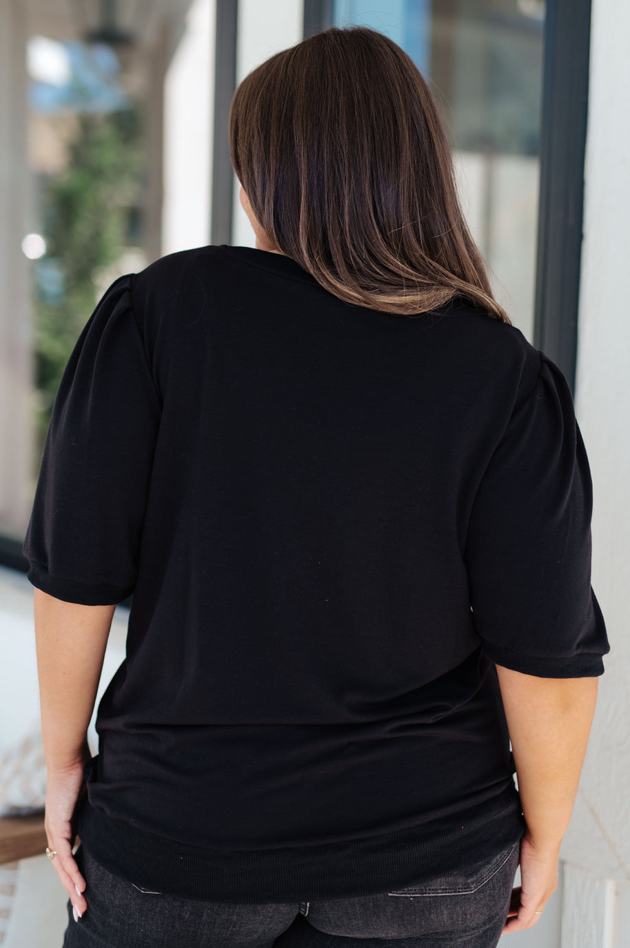 Evidently Different Puff Sleeve Top-Tops-Ave Shops-[option4]-[option5]-[option6]-[option7]-[option8]-Shop-Boutique-Clothing-for-Women-Online