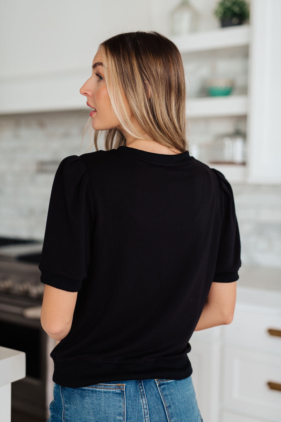 Evidently Different Puff Sleeve Top-Tops-Ave Shops-[option4]-[option5]-[option6]-[option7]-[option8]-Shop-Boutique-Clothing-for-Women-Online
