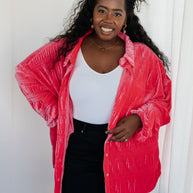 Feeling Fuchsia Velvet Button Down-Tops-Ave Shops-[option4]-[option5]-[option6]-[option7]-[option8]-Shop-Boutique-Clothing-for-Women-Online