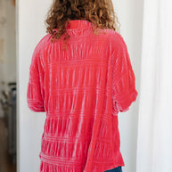 Feeling Fuchsia Velvet Button Down-Tops-Ave Shops-[option4]-[option5]-[option6]-[option7]-[option8]-Shop-Boutique-Clothing-for-Women-Online