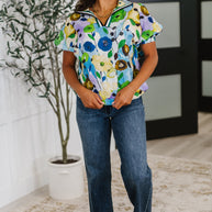 Fielding Questions Floral Top-Womens-Ave Shops-[option4]-[option5]-[option6]-[option7]-[option8]-Shop-Boutique-Clothing-for-Women-Online
