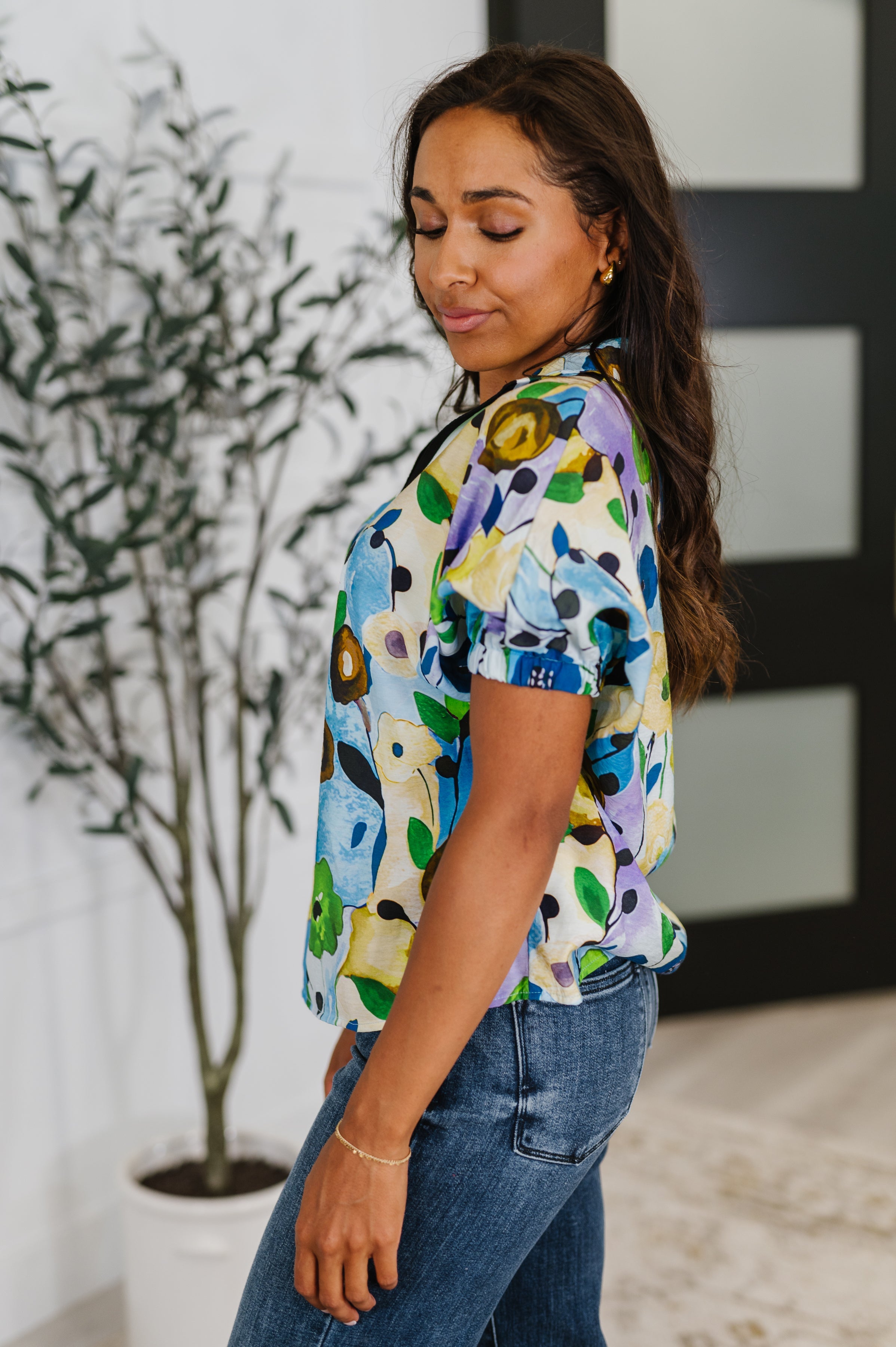 Fielding Questions Floral Top-Womens-Ave Shops-[option4]-[option5]-[option6]-[option7]-[option8]-Shop-Boutique-Clothing-for-Women-Online