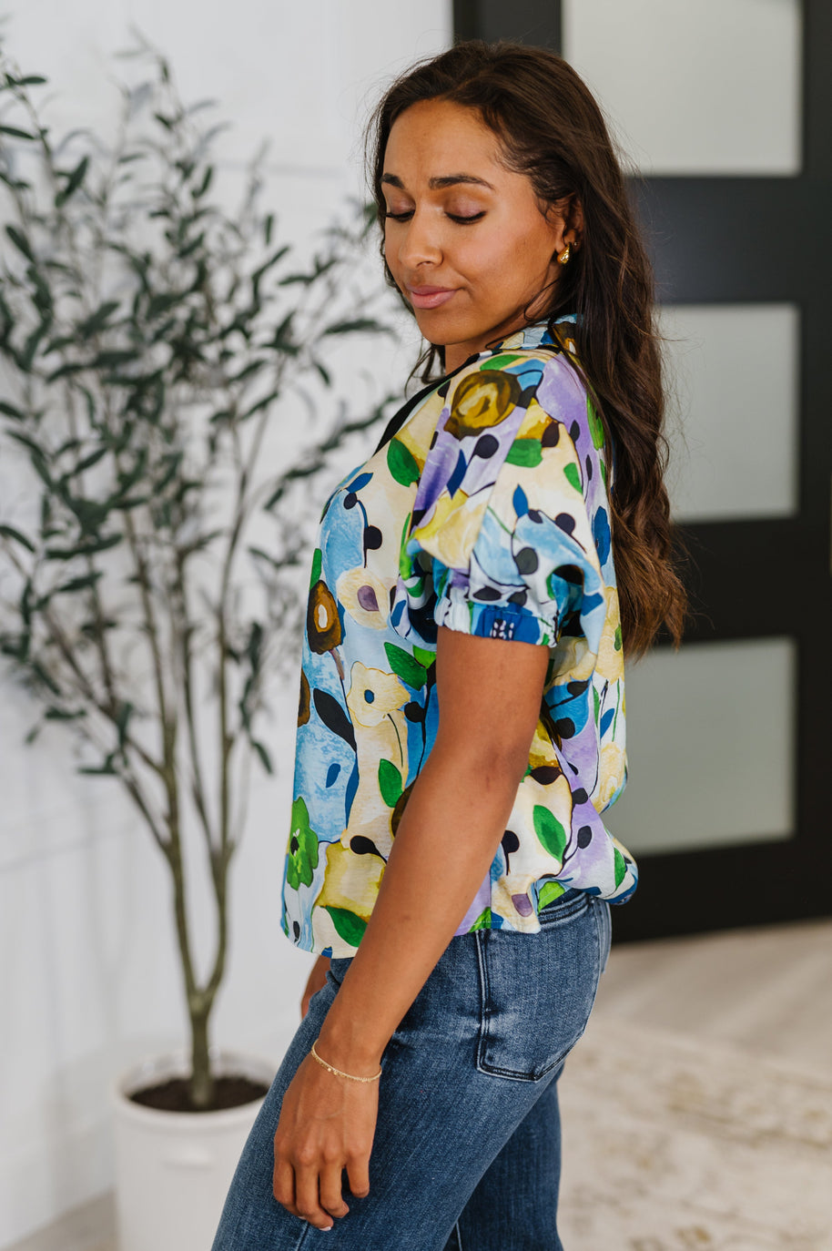 Fielding Questions Floral Top-Womens-Ave Shops-[option4]-[option5]-[option6]-[option7]-[option8]-Shop-Boutique-Clothing-for-Women-Online