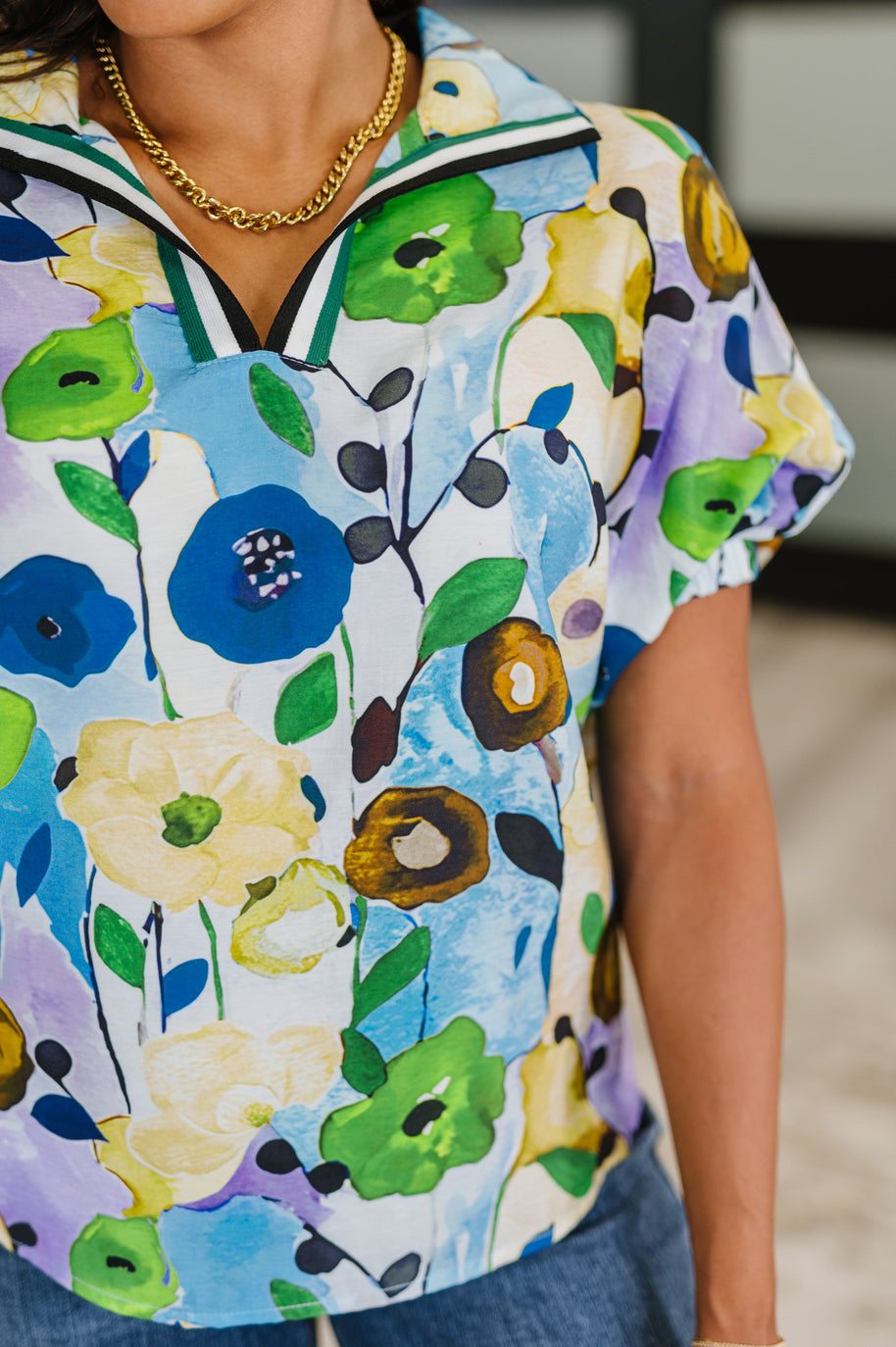 Fielding Questions Floral Top-Womens-Ave Shops-[option4]-[option5]-[option6]-[option7]-[option8]-Shop-Boutique-Clothing-for-Women-Online