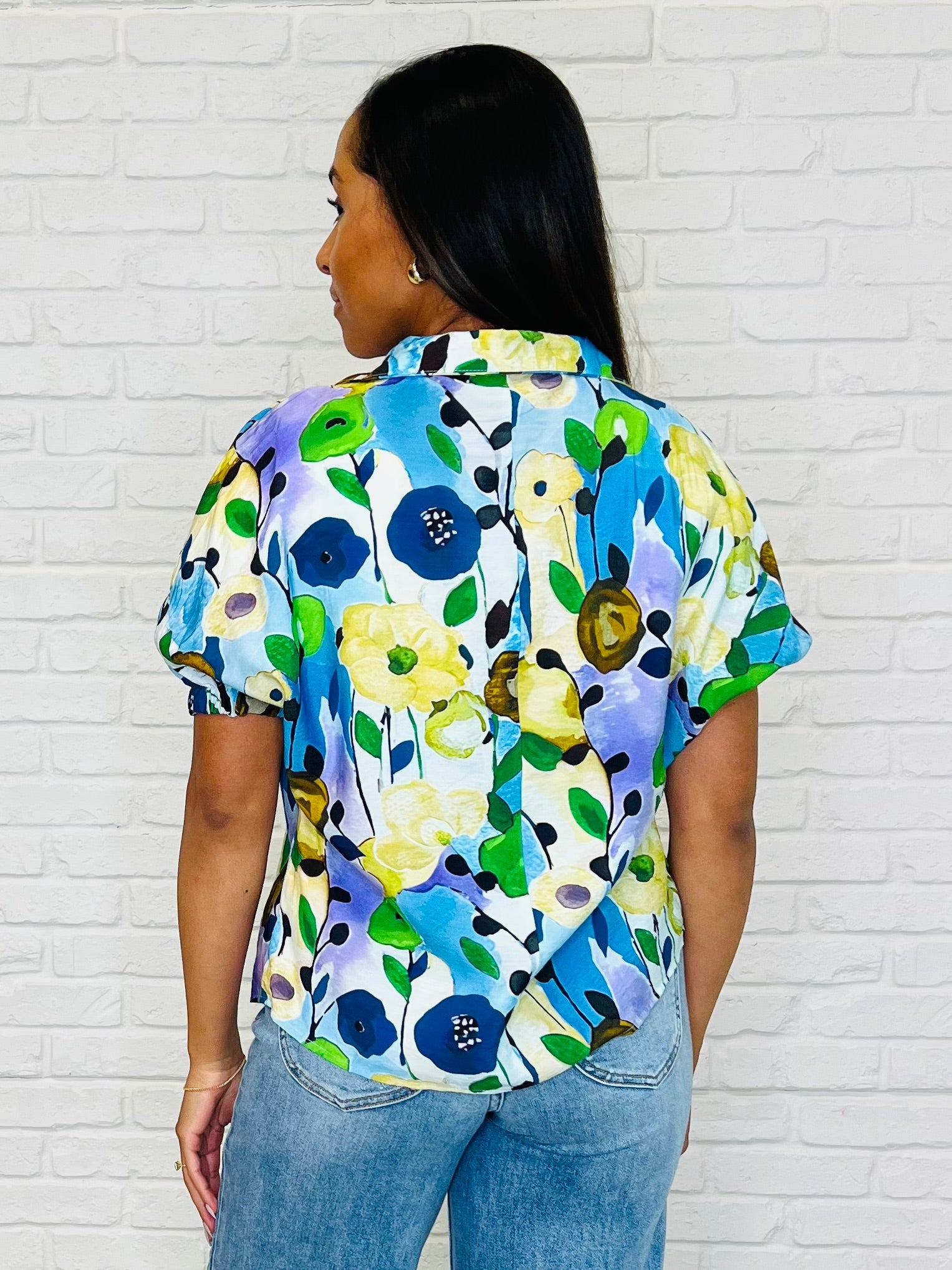 Fielding Questions Floral Top-Womens-Ave Shops-[option4]-[option5]-[option6]-[option7]-[option8]-Shop-Boutique-Clothing-for-Women-Online