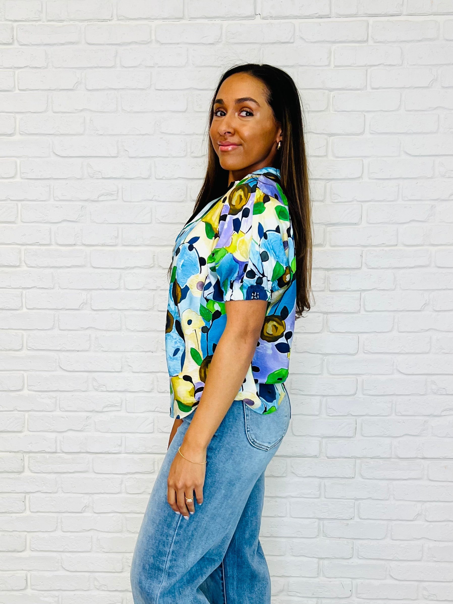 Fielding Questions Floral Top-Womens-Ave Shops-[option4]-[option5]-[option6]-[option7]-[option8]-Shop-Boutique-Clothing-for-Women-Online