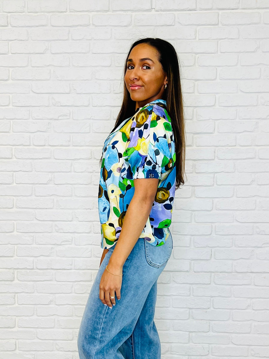 Fielding Questions Floral Top-Womens-Ave Shops-[option4]-[option5]-[option6]-[option7]-[option8]-Shop-Boutique-Clothing-for-Women-Online