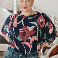 Float On Floral Top-Tops-Ave Shops-[option4]-[option5]-[option6]-[option7]-[option8]-Shop-Boutique-Clothing-for-Women-Online