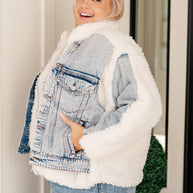 Full Send Sherpa Lined Denim Jacket-Denim-Ave Shops-[option4]-[option5]-[option6]-[option7]-[option8]-Shop-Boutique-Clothing-for-Women-Online