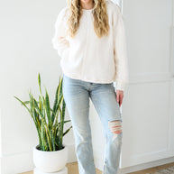 Fuzzy Cuddles Sweater in Off White-Womens-Ave Shops-[option4]-[option5]-[option6]-[option7]-[option8]-Shop-Boutique-Clothing-for-Women-Online