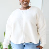 Fuzzy Cuddles Sweater in Off White-Womens-Ave Shops-[option4]-[option5]-[option6]-[option7]-[option8]-Shop-Boutique-Clothing-for-Women-Online