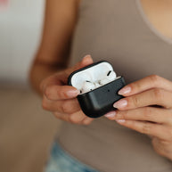 Genuine Leather Airpod Pro Protective Case in Black-Accessories-Ave Shops-[option4]-[option5]-[option6]-[option7]-[option8]-Shop-Boutique-Clothing-for-Women-Online