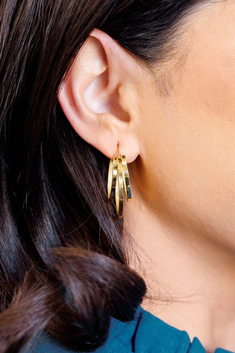 Get In Line Hoop Earrings-Accessories-Ave Shops-[option4]-[option5]-[option6]-[option7]-[option8]-Shop-Boutique-Clothing-for-Women-Online