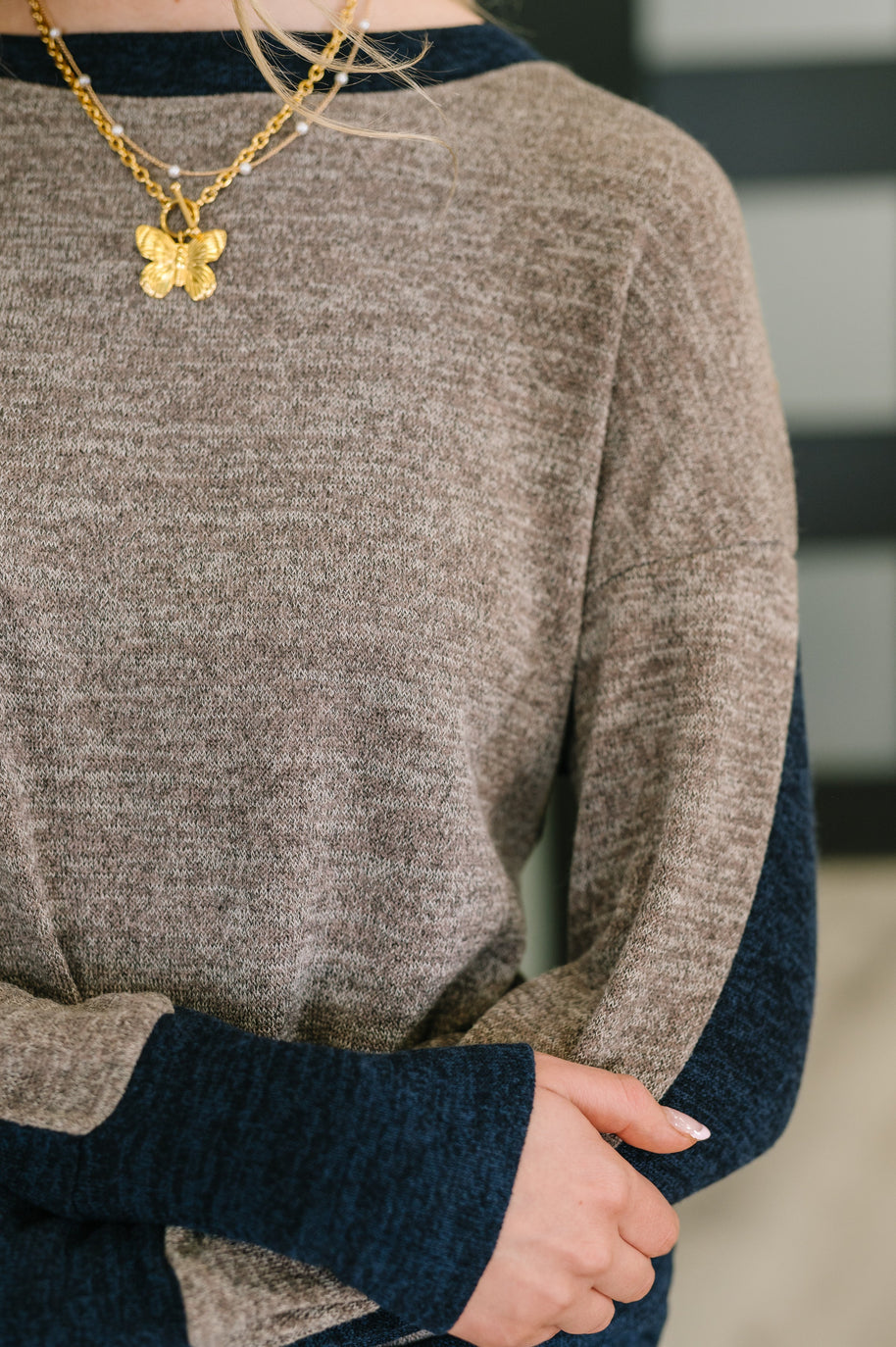 Give Me a Call Color Block Pullover-Womens-Ave Shops-[option4]-[option5]-[option6]-[option7]-[option8]-Shop-Boutique-Clothing-for-Women-Online