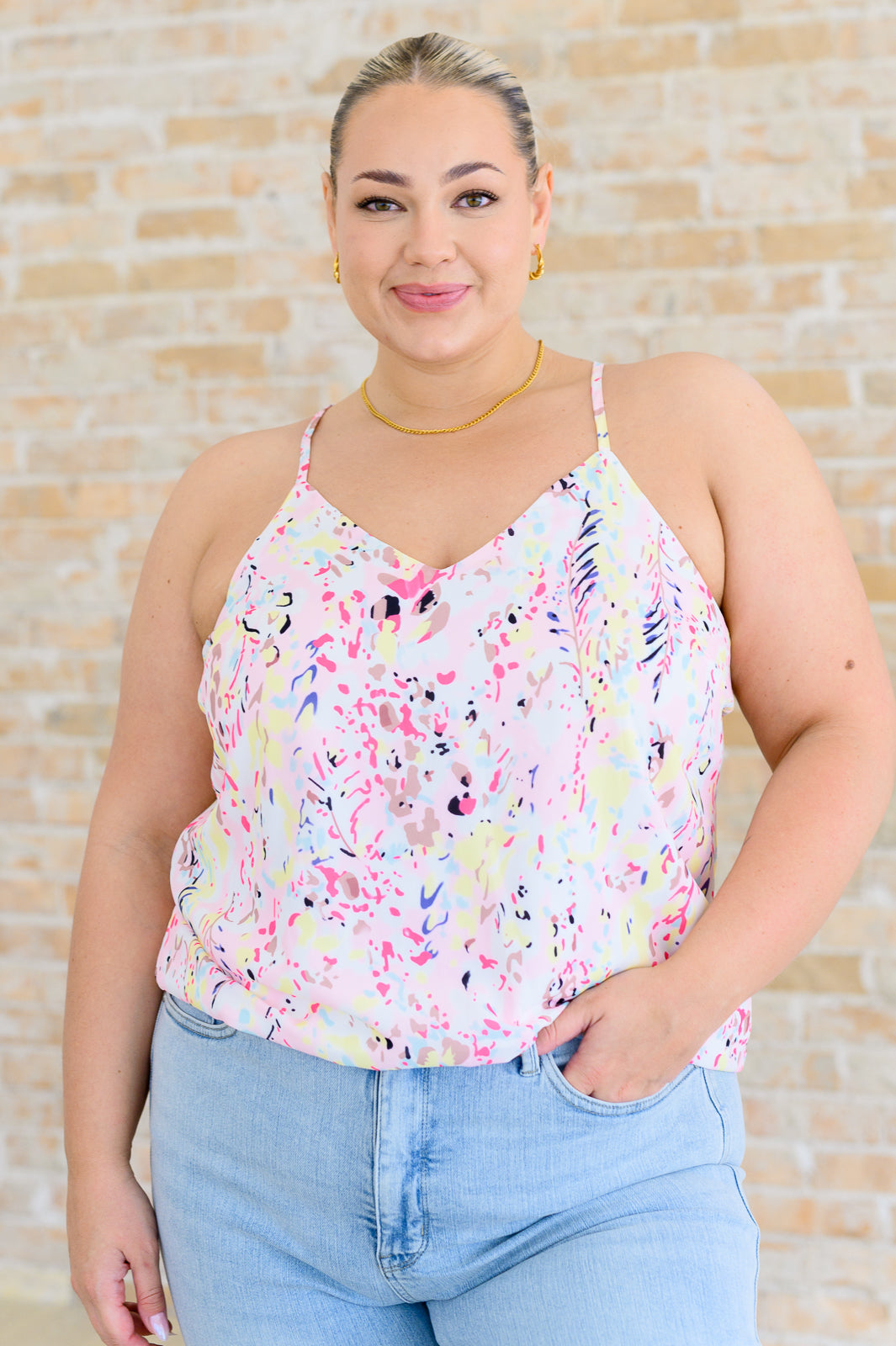 Going Out Printed Cami-Tops-Ave Shops-[option4]-[option5]-[option6]-[option7]-[option8]-Shop-Boutique-Clothing-for-Women-Online