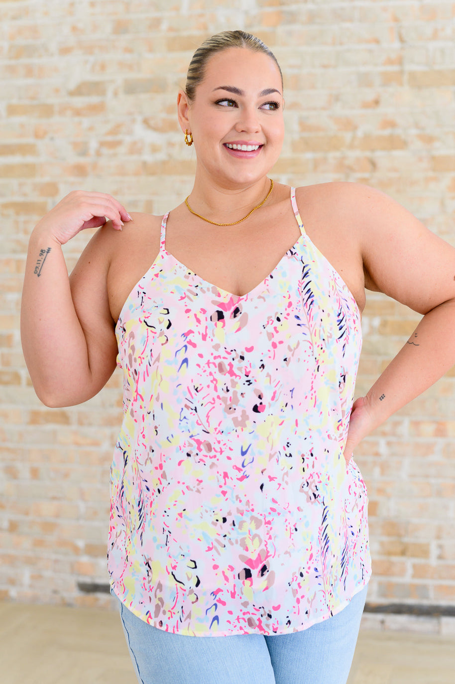 Going Out Printed Cami-Tops-Ave Shops-[option4]-[option5]-[option6]-[option7]-[option8]-Shop-Boutique-Clothing-for-Women-Online