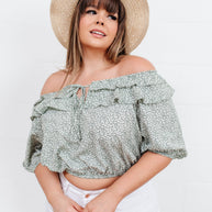 Golden Hour Top in Sage-Womens-Ave Shops-[option4]-[option5]-[option6]-[option7]-[option8]-Shop-Boutique-Clothing-for-Women-Online