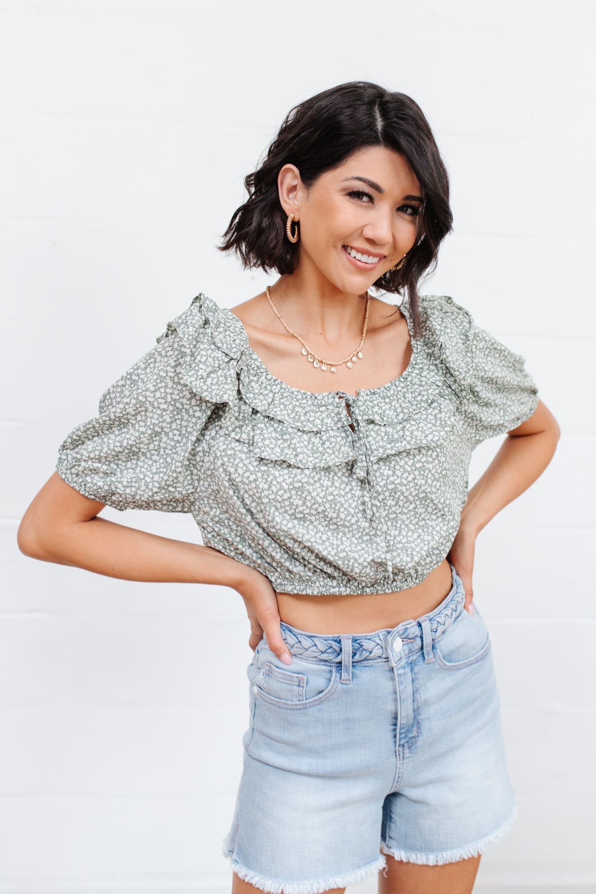 Golden Hour Top in Sage-Womens-Ave Shops-[option4]-[option5]-[option6]-[option7]-[option8]-Shop-Boutique-Clothing-for-Women-Online