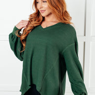 Good Things Are Coming V-Neck Top in Green-Tops-Ave Shops-[option4]-[option5]-[option6]-[option7]-[option8]-Shop-Boutique-Clothing-for-Women-Online