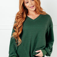 Good Things Are Coming V-Neck Top in Green-Tops-Ave Shops-[option4]-[option5]-[option6]-[option7]-[option8]-Shop-Boutique-Clothing-for-Women-Online