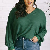 Good Things Are Coming V-Neck Top in Green-Tops-Ave Shops-[option4]-[option5]-[option6]-[option7]-[option8]-Shop-Boutique-Clothing-for-Women-Online