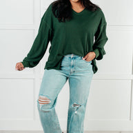 Good Things Are Coming V-Neck Top in Green-Tops-Ave Shops-[option4]-[option5]-[option6]-[option7]-[option8]-Shop-Boutique-Clothing-for-Women-Online