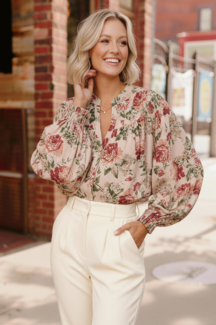 Petals & Poetry Blouse-Haptics-[option4]-[option5]-[option6]-[option7]-[option8]-Shop-Boutique-Clothing-for-Women-Online