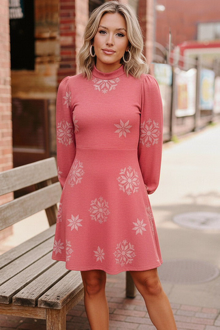 Snowflake Kisses Red Dress-Haptics-[option4]-[option5]-[option6]-[option7]-[option8]-Shop-Boutique-Clothing-for-Women-Online