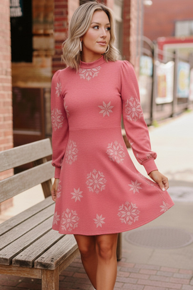 Snowflake Kisses Red Dress-Haptics-[option4]-[option5]-[option6]-[option7]-[option8]-Shop-Boutique-Clothing-for-Women-Online