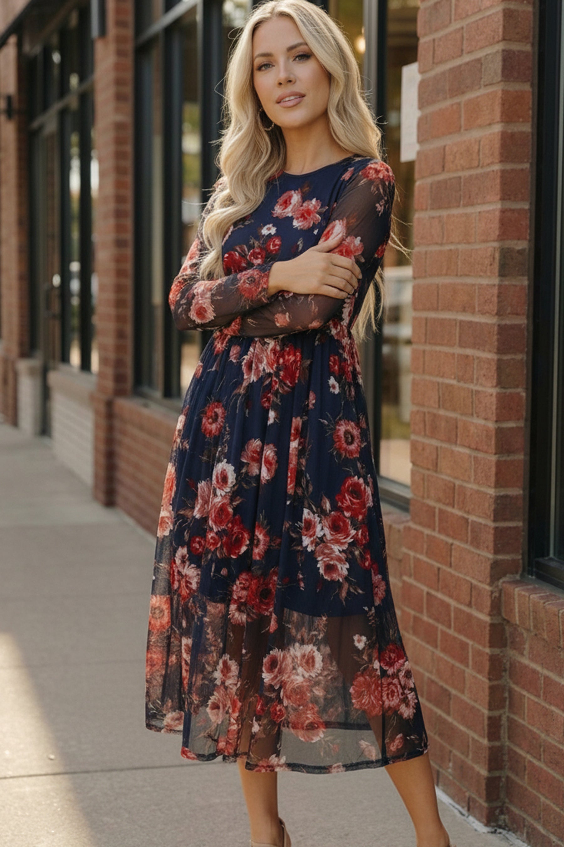 Rosy Romance Mesh Dress-Haptics-[option4]-[option5]-[option6]-[option7]-[option8]-Shop-Boutique-Clothing-for-Women-Online