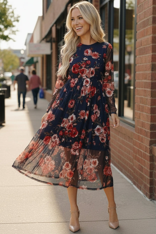 Rosy Romance Mesh Dress-Haptics-[option4]-[option5]-[option6]-[option7]-[option8]-Shop-Boutique-Clothing-for-Women-Online