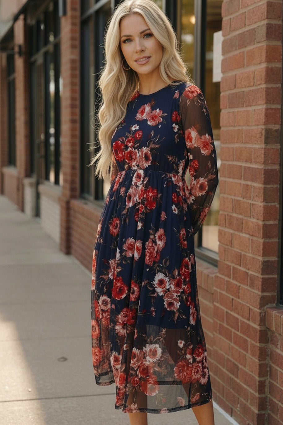 Rosy Romance Mesh Dress-Haptics-[option4]-[option5]-[option6]-[option7]-[option8]-Shop-Boutique-Clothing-for-Women-Online