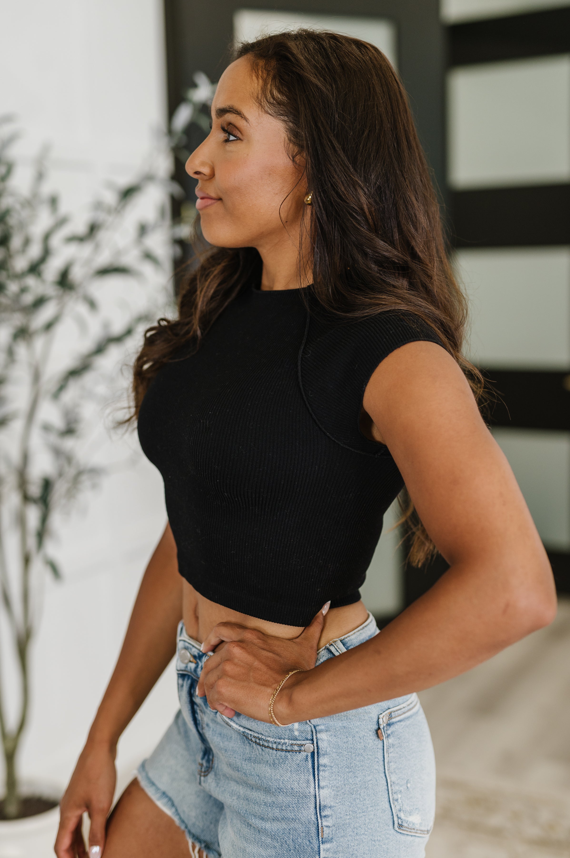 Zenana Halfway to Heaven Cropped Top in Black-Womens-Ave Shops-[option4]-[option5]-[option6]-[option7]-[option8]-Shop-Boutique-Clothing-for-Women-Online