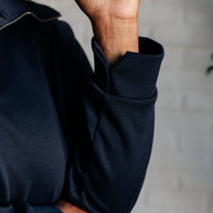 Hamptons Travel Half Zip Pullover in Navy-Athleisure-Ave Shops-[option4]-[option5]-[option6]-[option7]-[option8]-Shop-Boutique-Clothing-for-Women-Online