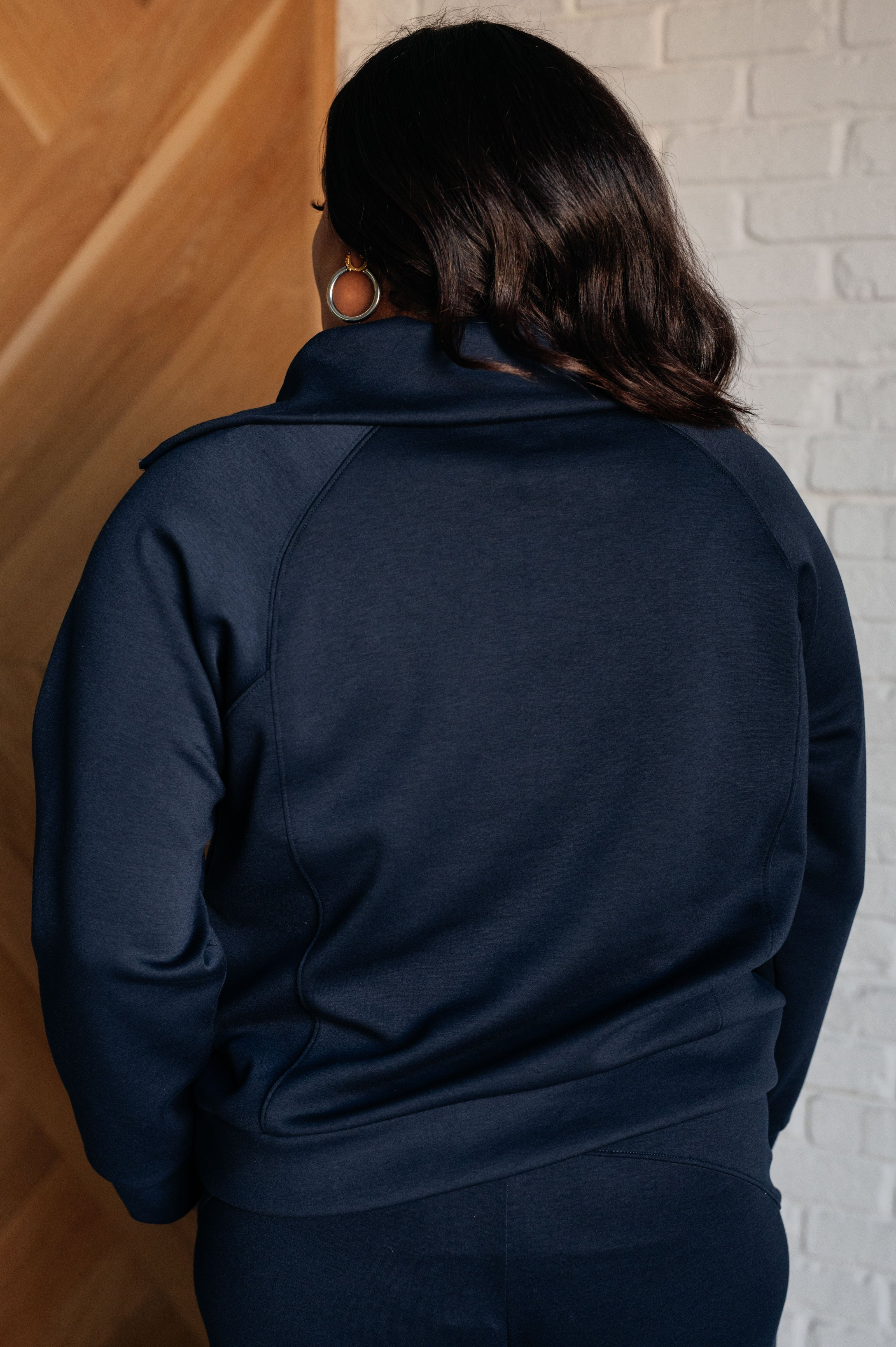 Hamptons Travel Half Zip Pullover in Navy-Athleisure-Ave Shops-[option4]-[option5]-[option6]-[option7]-[option8]-Shop-Boutique-Clothing-for-Women-Online